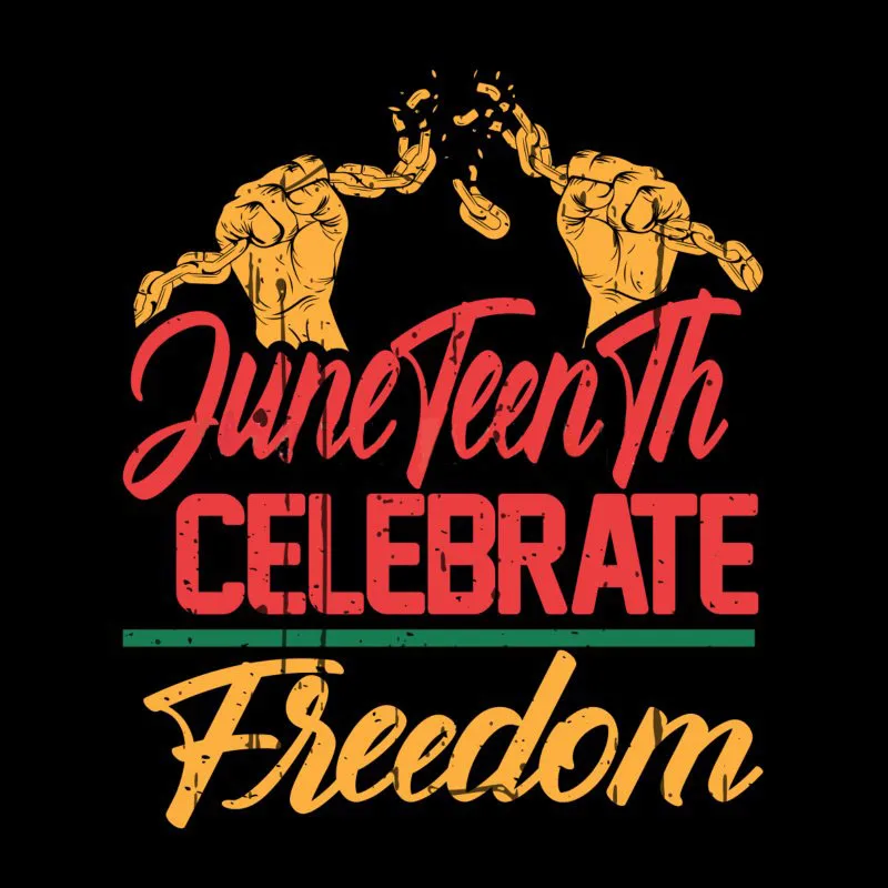 Juneteenth Celebrate Freedom Breaking The Chains T-Shirt